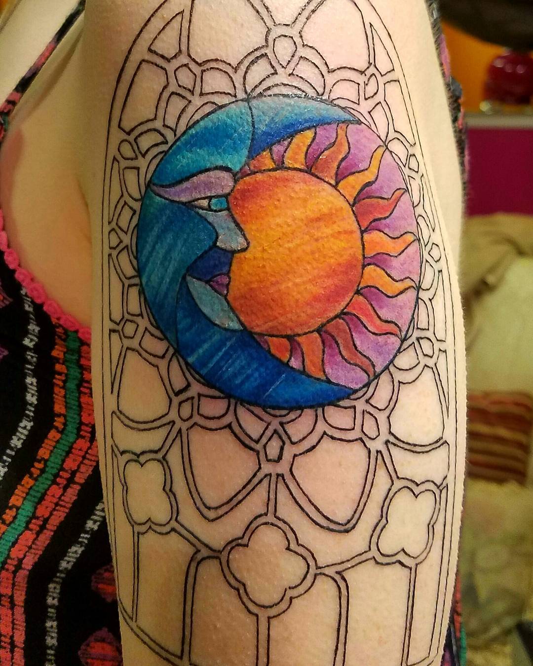 75 Dazzling Stained Glass Tattoo Ideas – Nothing Less Than a Work of Art