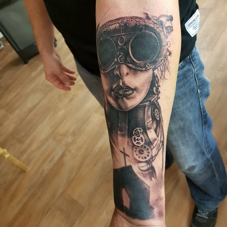 100+ Fantastic Steampunk Tattoo Designs - The Steamy & Mechanics Affair