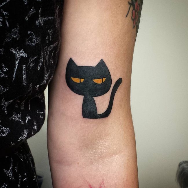 black cat tattoo16