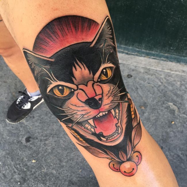 black cat tattoo2