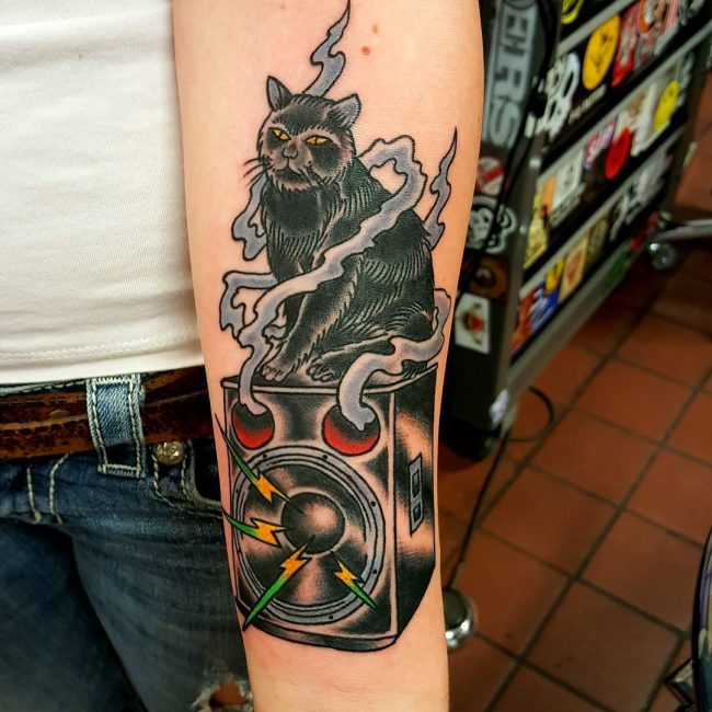 black cat tattoo20