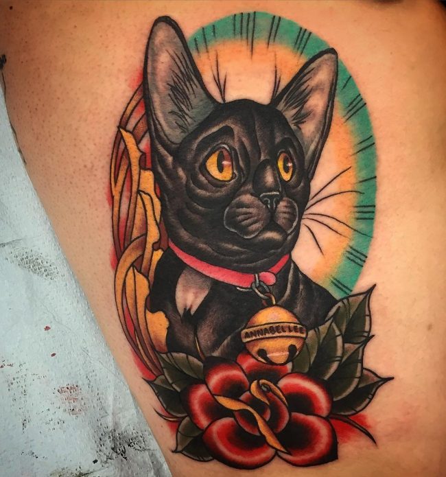 black cat tattoo4