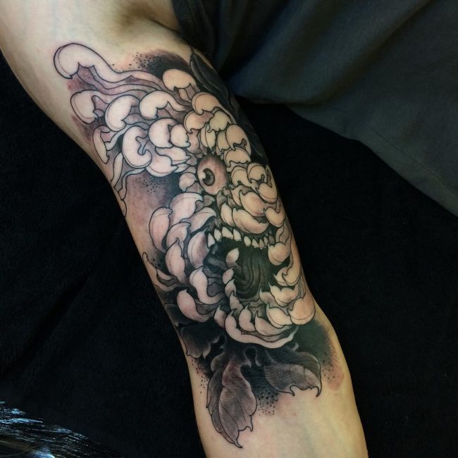 chrysanthemum tattoo21