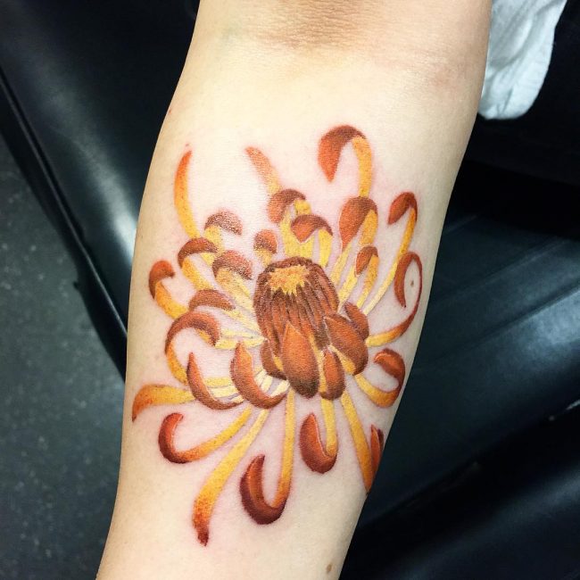 chrysanthemum tattoo31