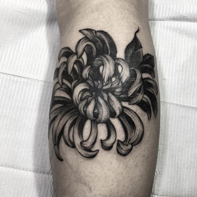 chrysanthemum tattoo50