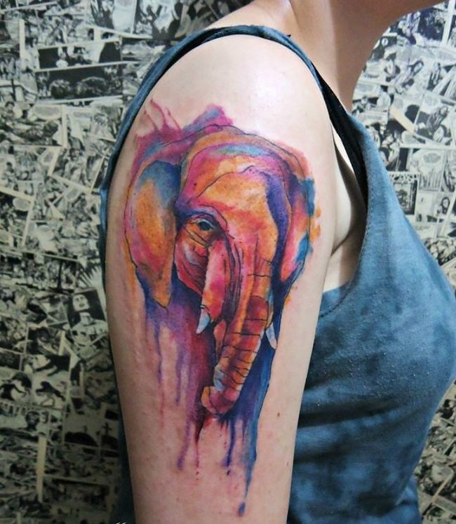 elephant tattoo23