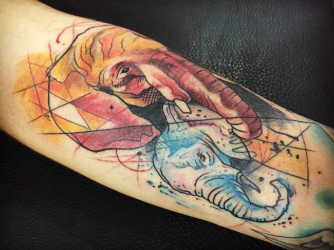 elephant tattoo26