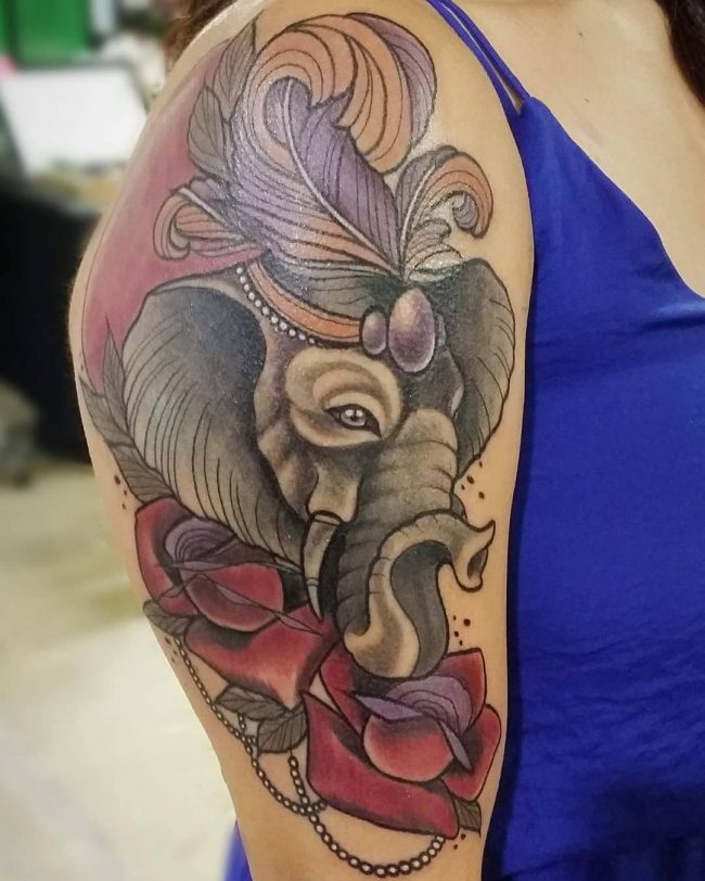 elephant tattoo66
