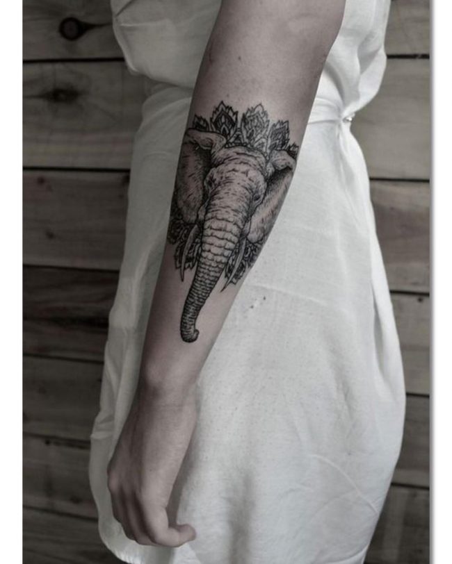 elephant tattoo75