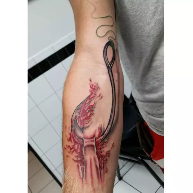 fish hook tattoo19