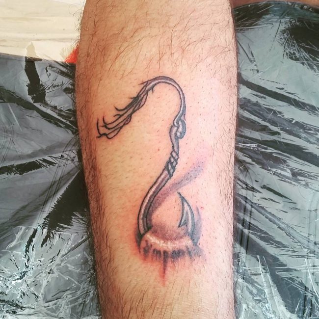 fish hook tattoo8
