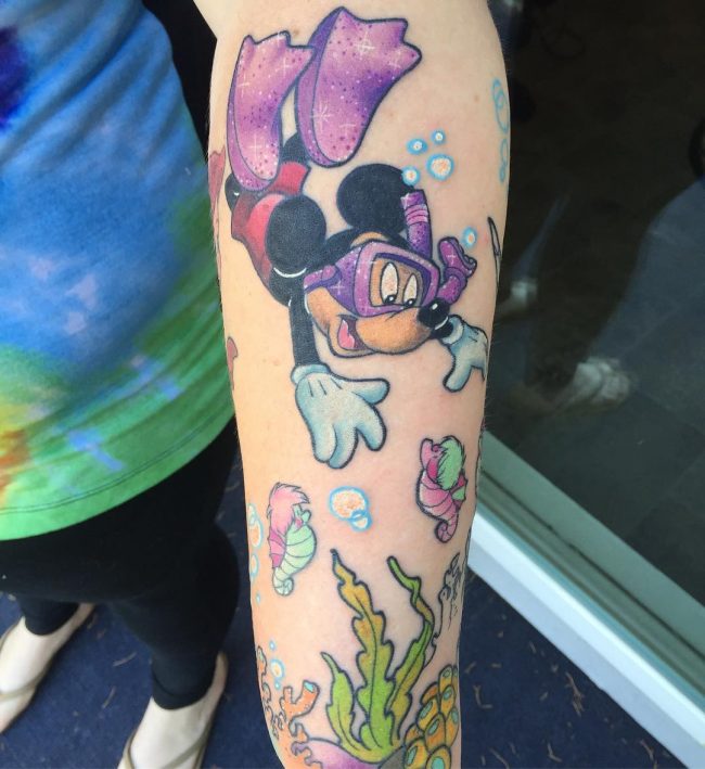 mickey and minnie mouse tattoo1