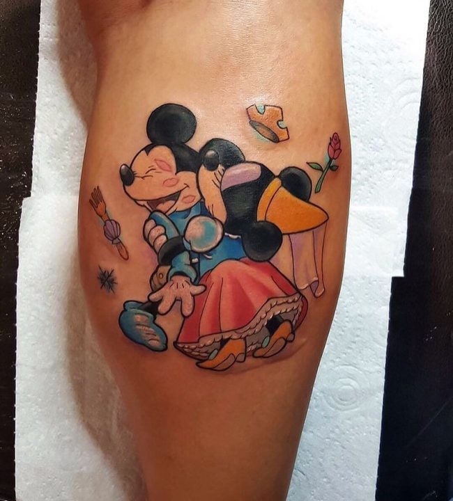 mickey and minnie mouse tattoo16