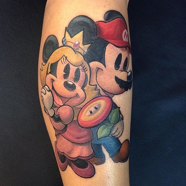 mickey and minnie mouse tattoo17