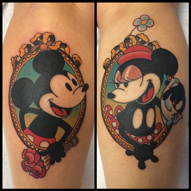 mickey and minnie mouse tattoo18