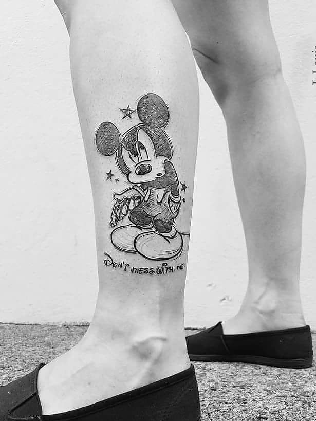 mickey and minnie mouse tattoo38