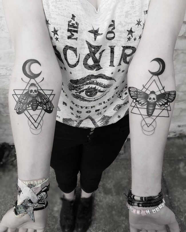 moth tattoo48