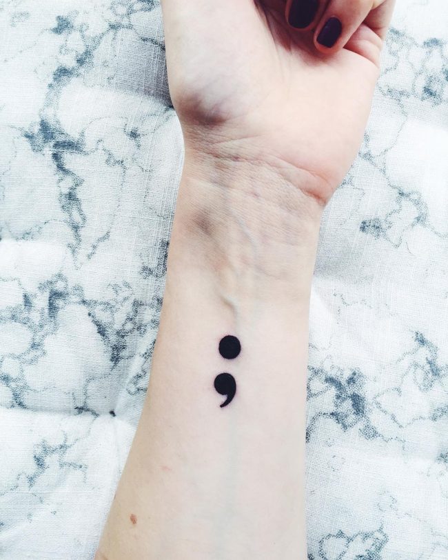 semicolon tattoo23