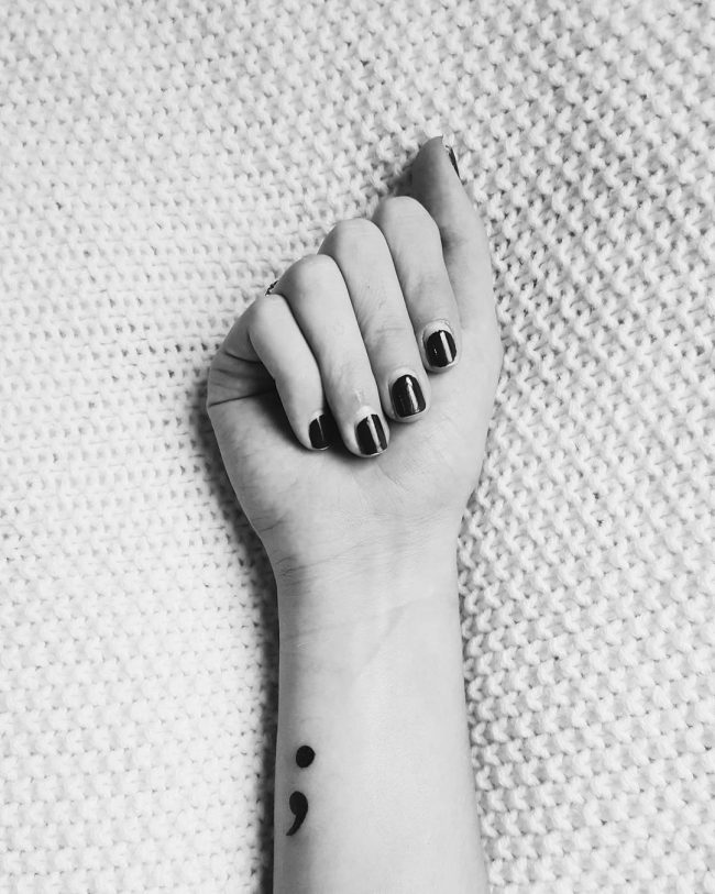 semicolon tattoo30