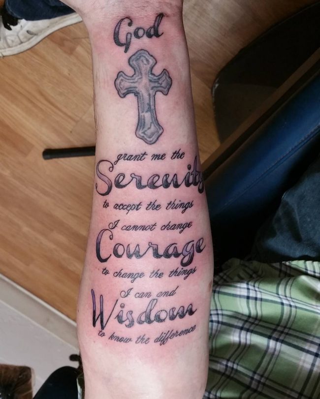 serenity prayer tattoo30