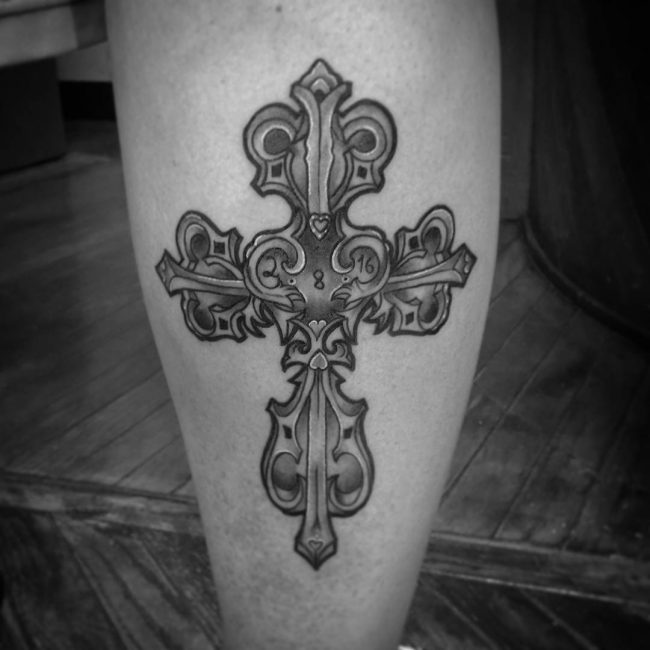 small cross tattoo25