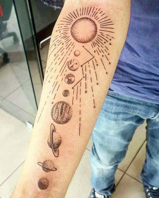 solar system tattoo11
