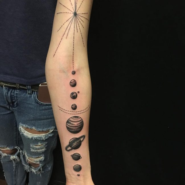 solar system tattoo16