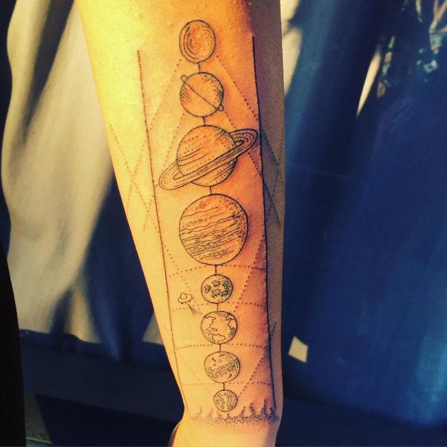 solar system tattoo30