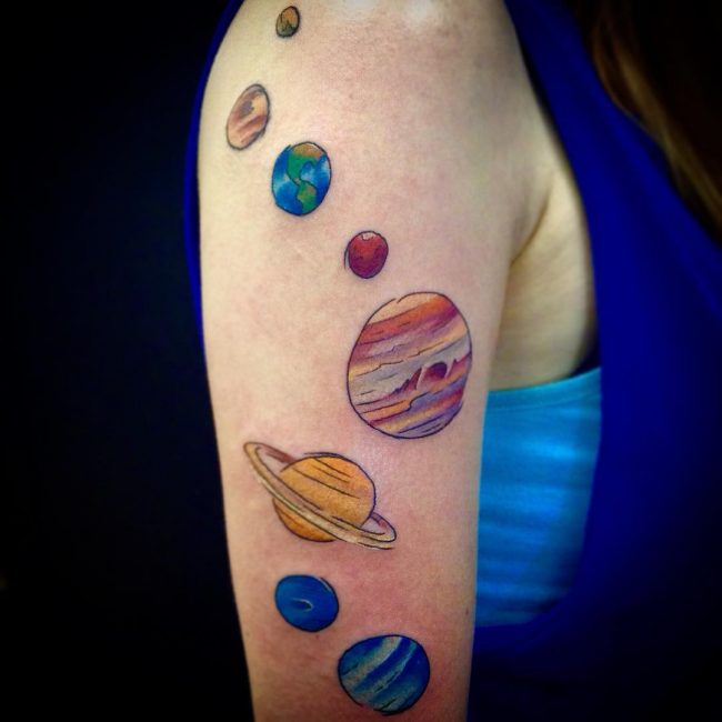 solar system tattoo31