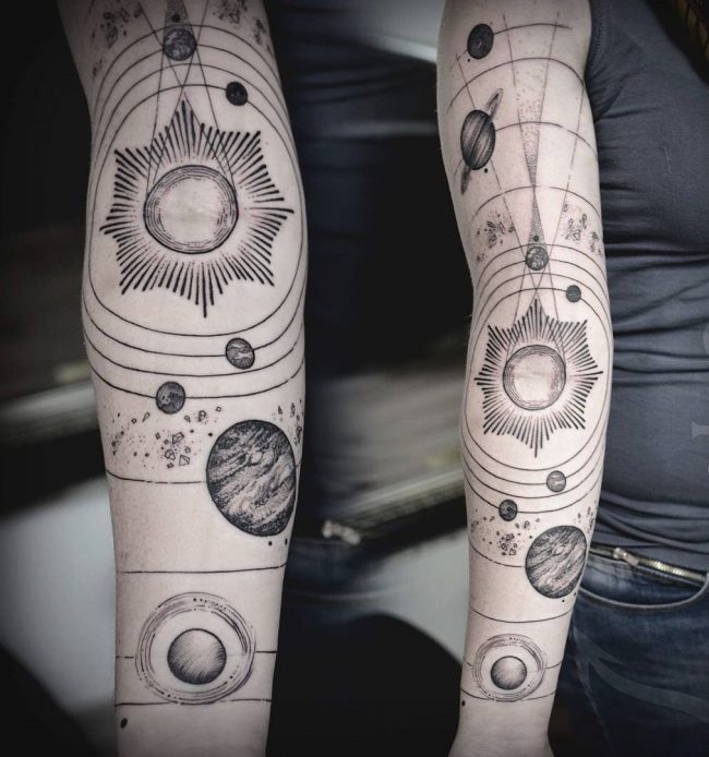 solar system tattoo32