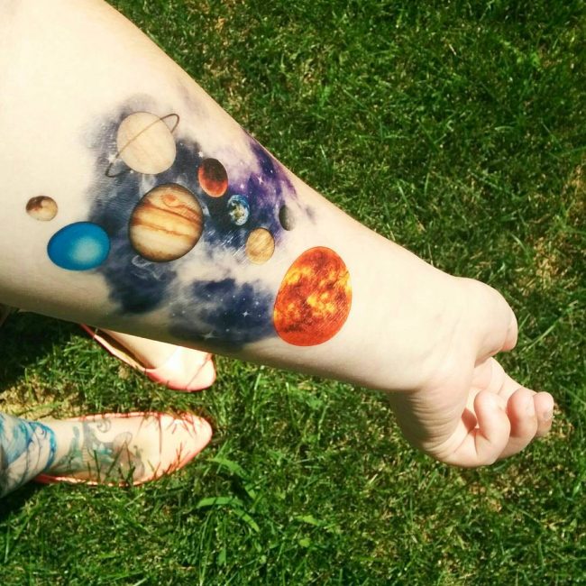 solar system tattoo34