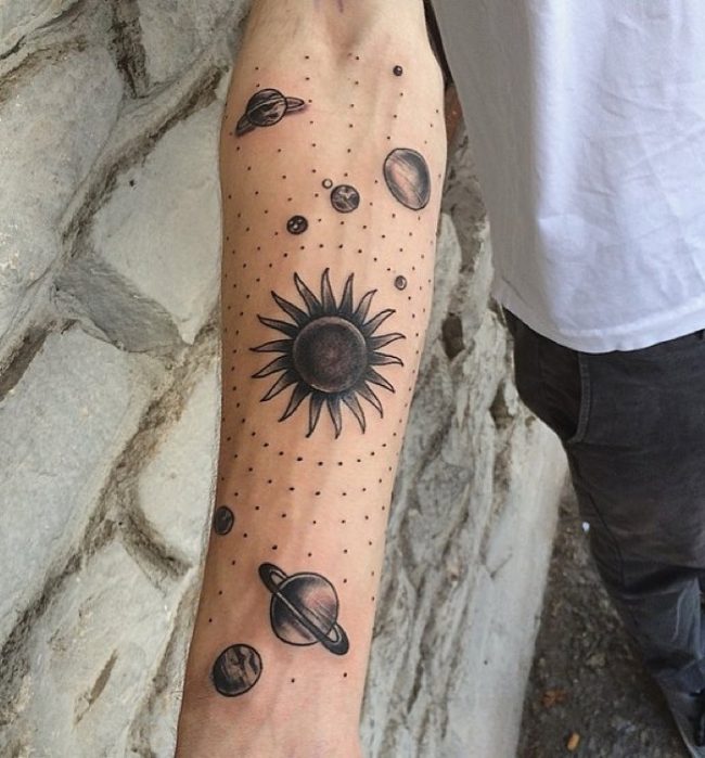solar system tattoo35