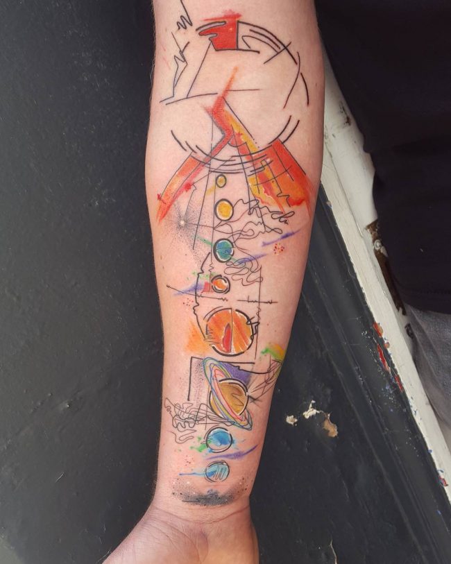 solar system tattoo40
