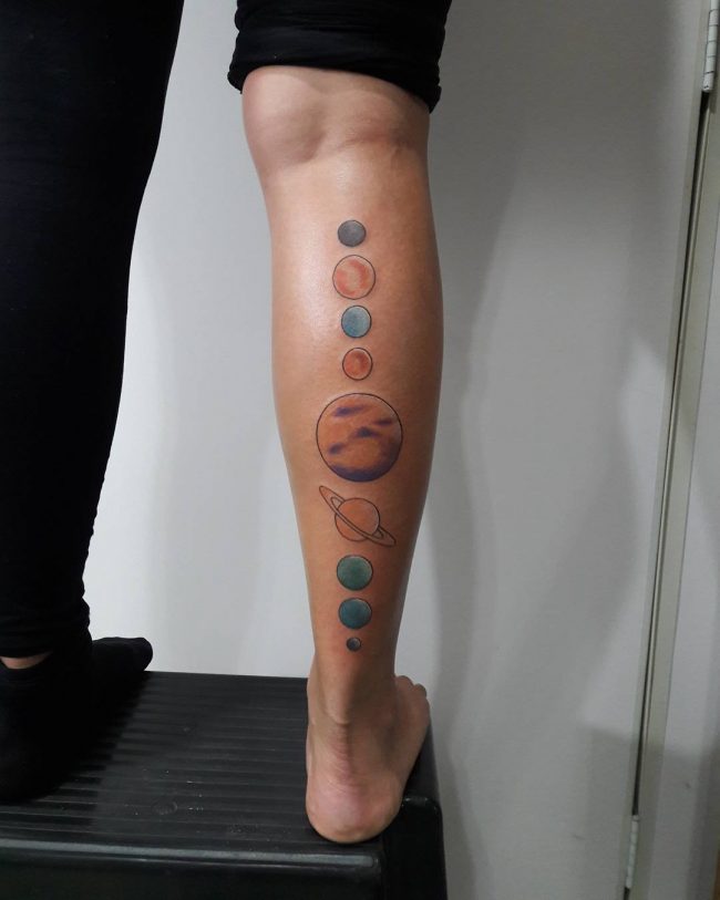 solar system tattoo9