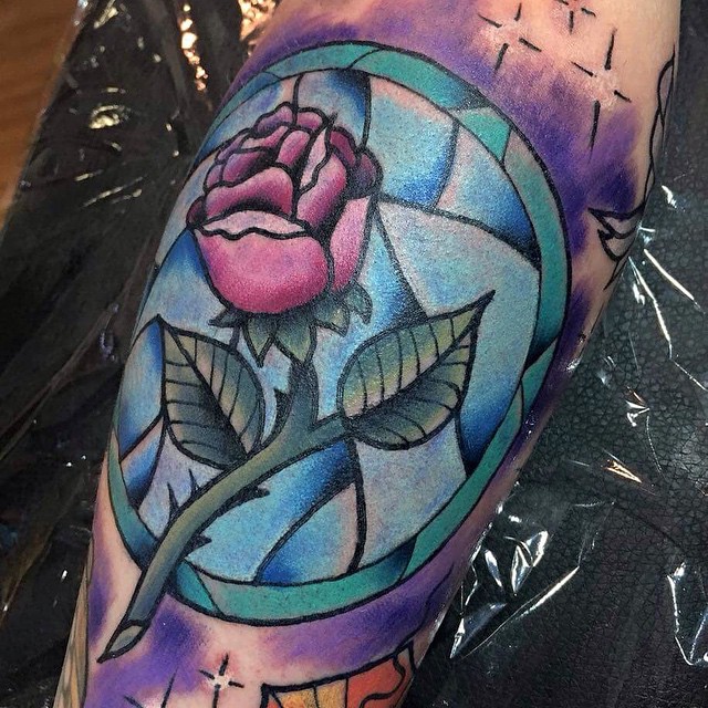 stained glass tattoo12