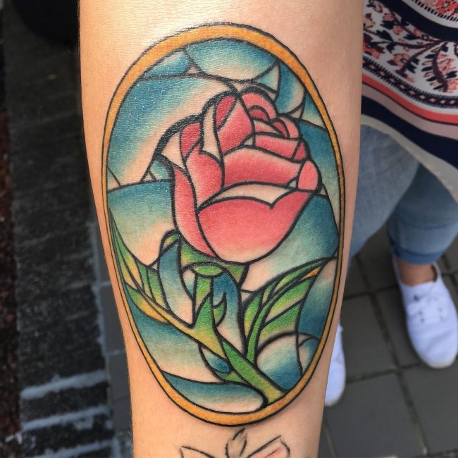 stained glass tattoo17