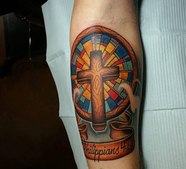 stained glass tattoo20