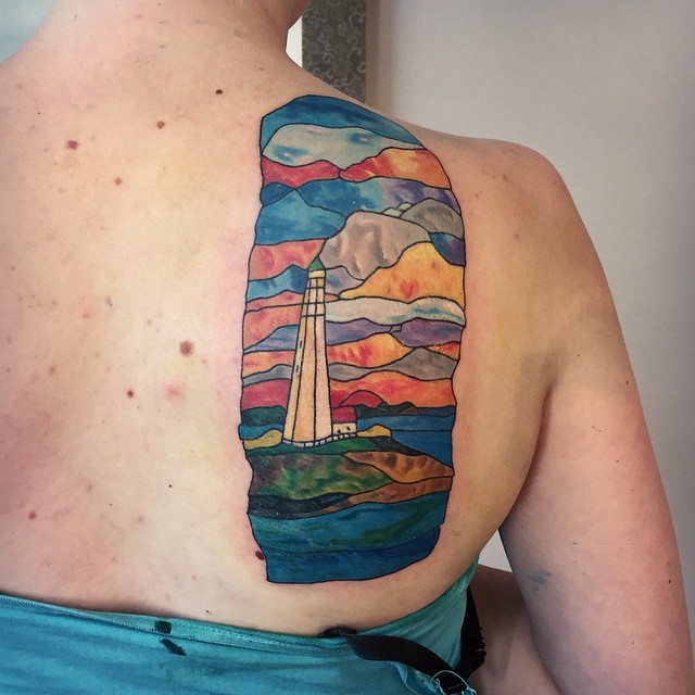 stained glass tattoo24