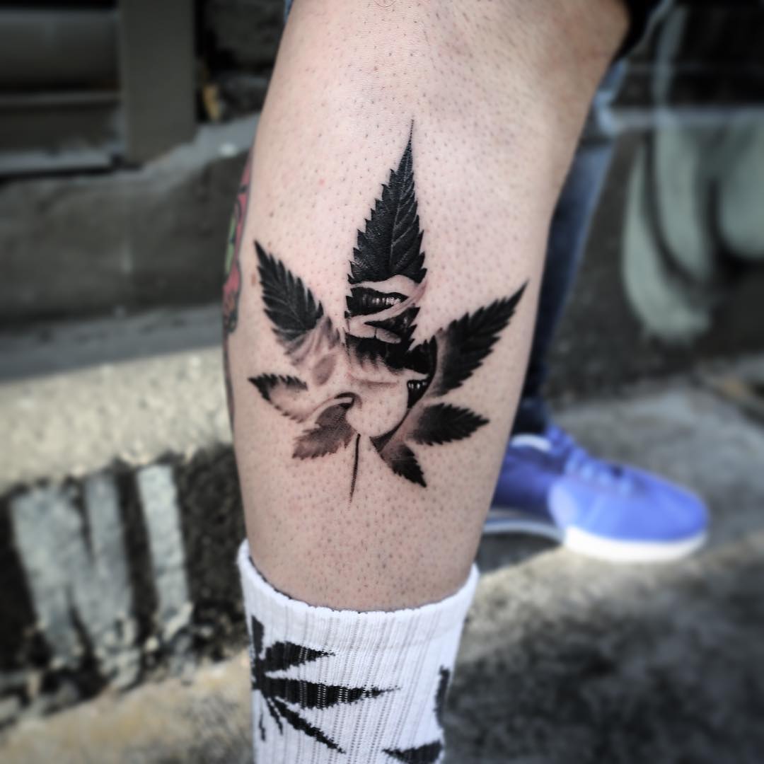 Weed Symbol Tattoo
