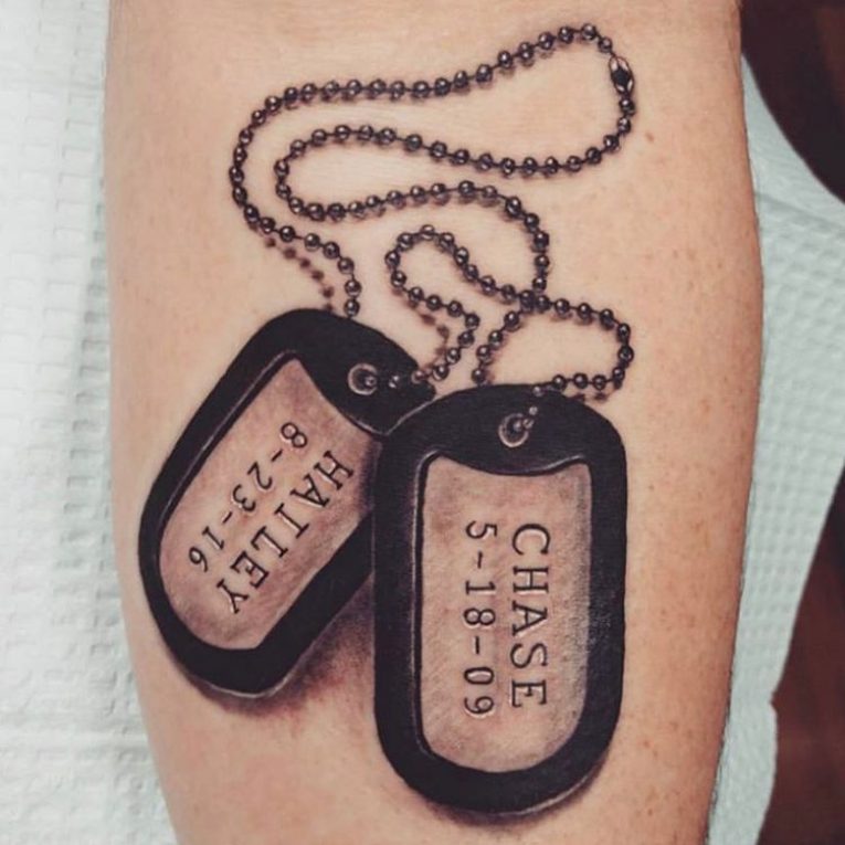 45 Inspirational Dog Tag Tattoo Designs – What Makes Them So Special?