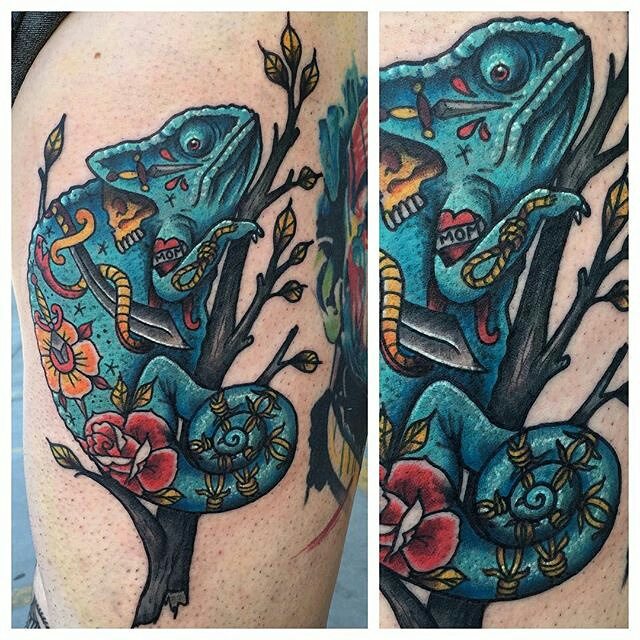 chameleon tattoo23