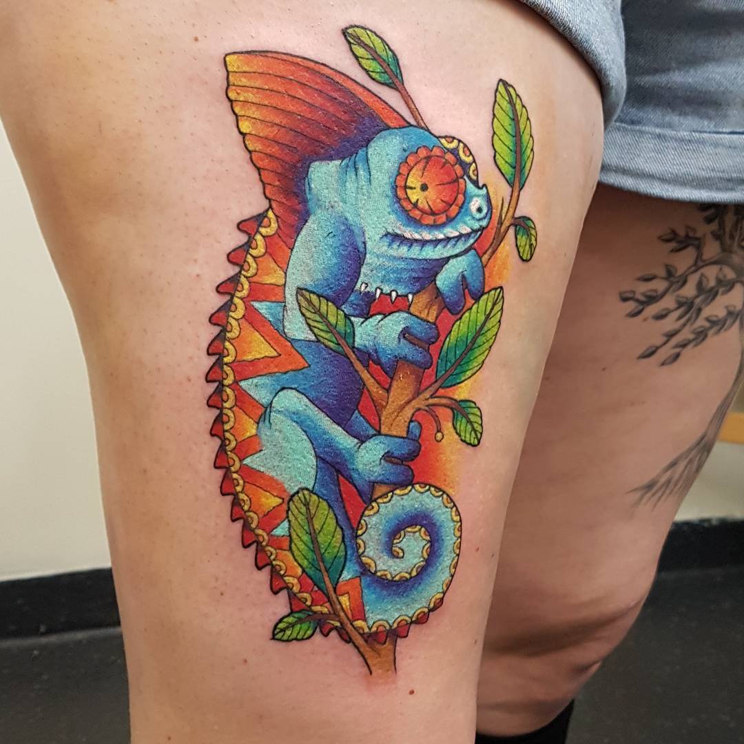 60+ Colorful Chameleon Tattoo Ideas – Designs That Will Make You Smile