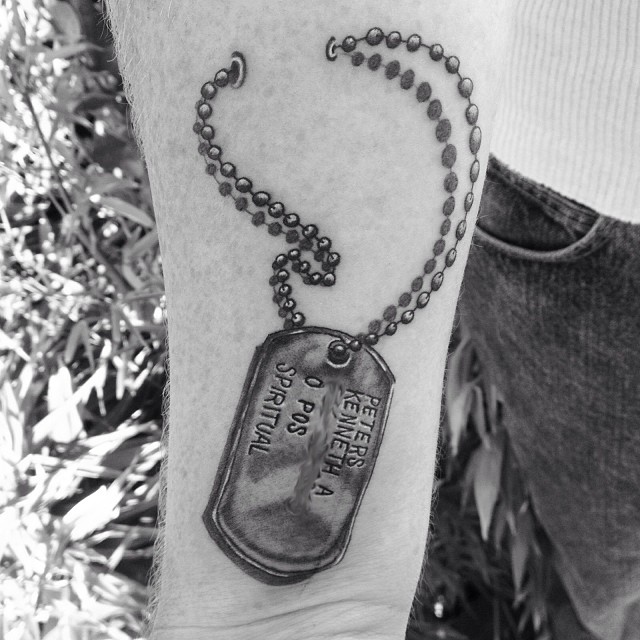 45 Inspirational Dog Tag Tattoo Designs – What Makes Them So Special?