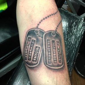 45 Inspirational Dog Tag Tattoo Designs – What Makes Them So Special?