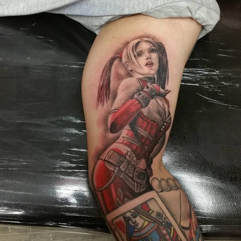 60+ Quirky Harley Quinn Tattoo Ideas - Bring Out Your Inner Harlequin