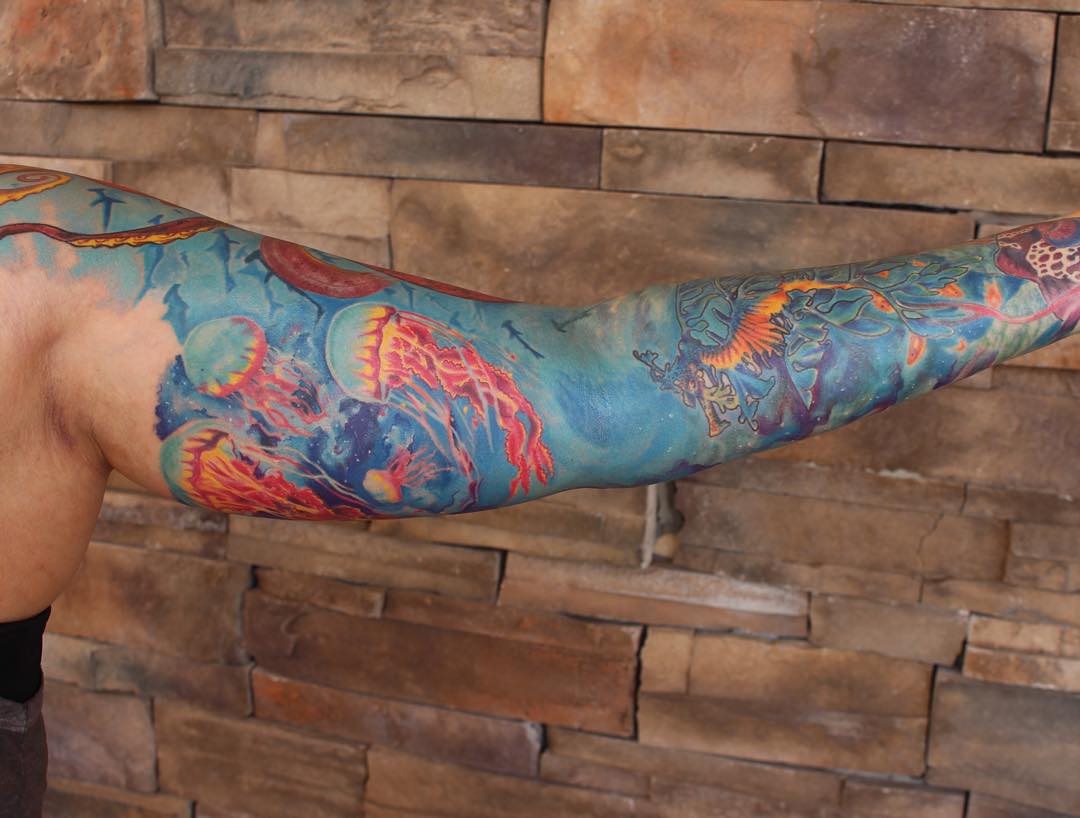 Friday Night Feature  Water Themed Tattoos  Blue Rock Tattoo