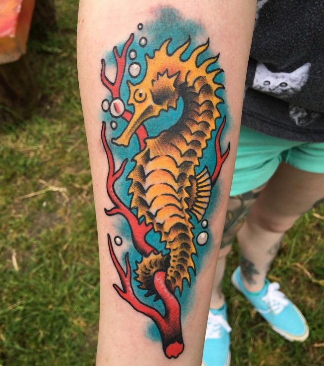 seahorse tattoo10