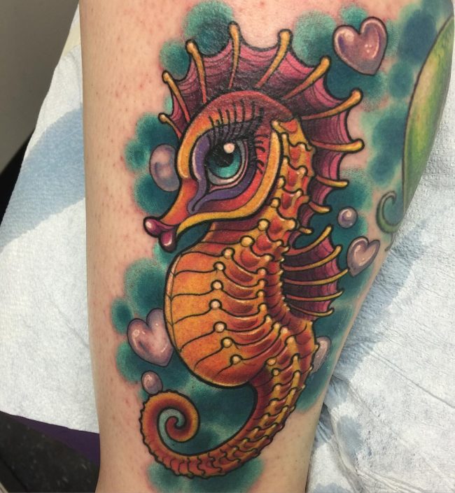 90+ Cuddly Seahorse Tattoo Designs - Tiny Creature with Deep Symbolism
