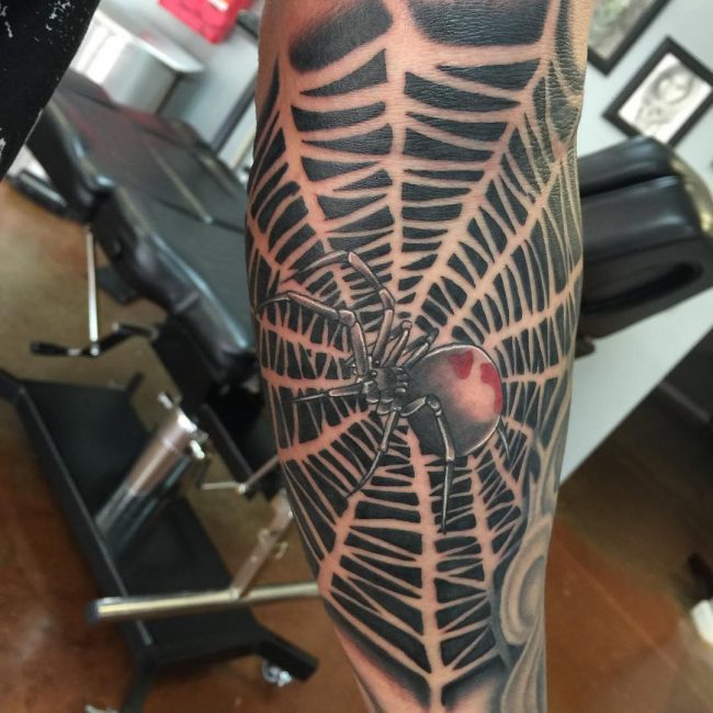 spider web tattoo23