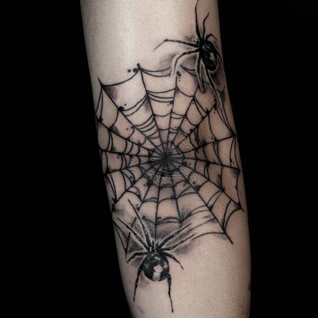 spider web tattoo27
